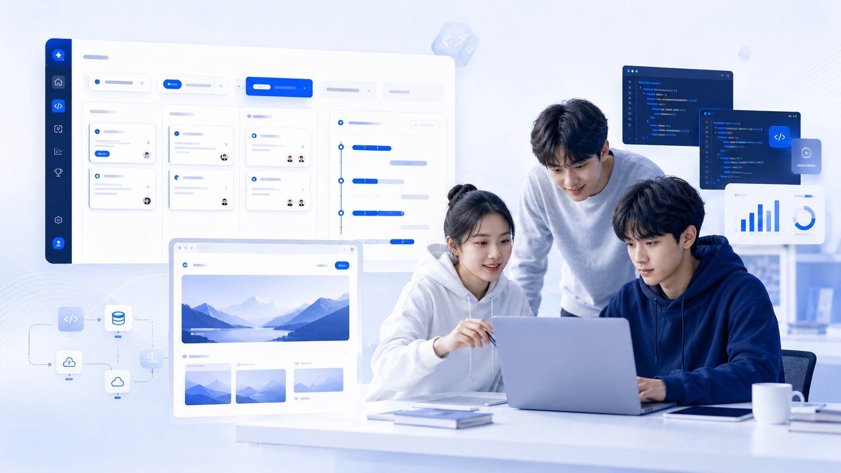 트로반트 AI 통합 서비스 화면